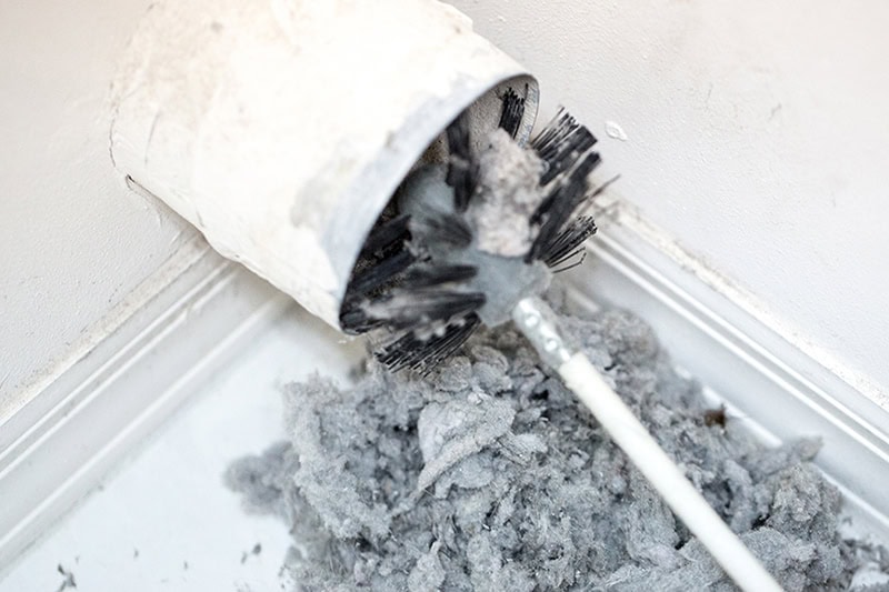 A Duct Being Cleaned.